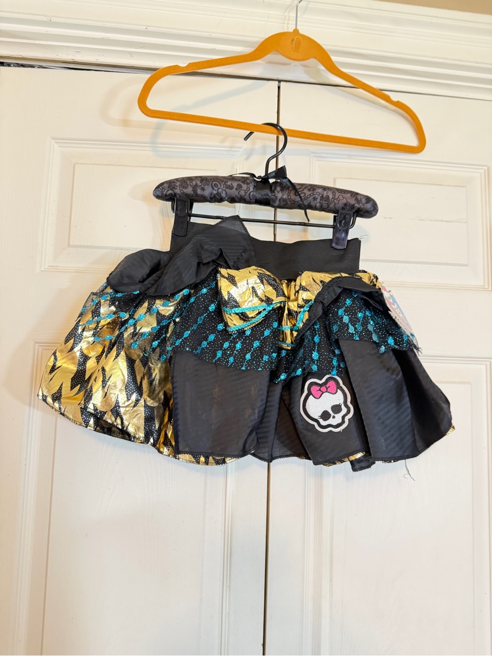 NWT 2011 Monster High Skirt Girls OSFA Sequin Bling Halloween Costume Dress Up